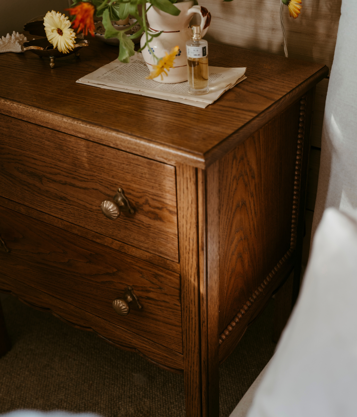 Santiago Scalloped Bedside Table — Joey Kendal Brown × Armac Martin Edition