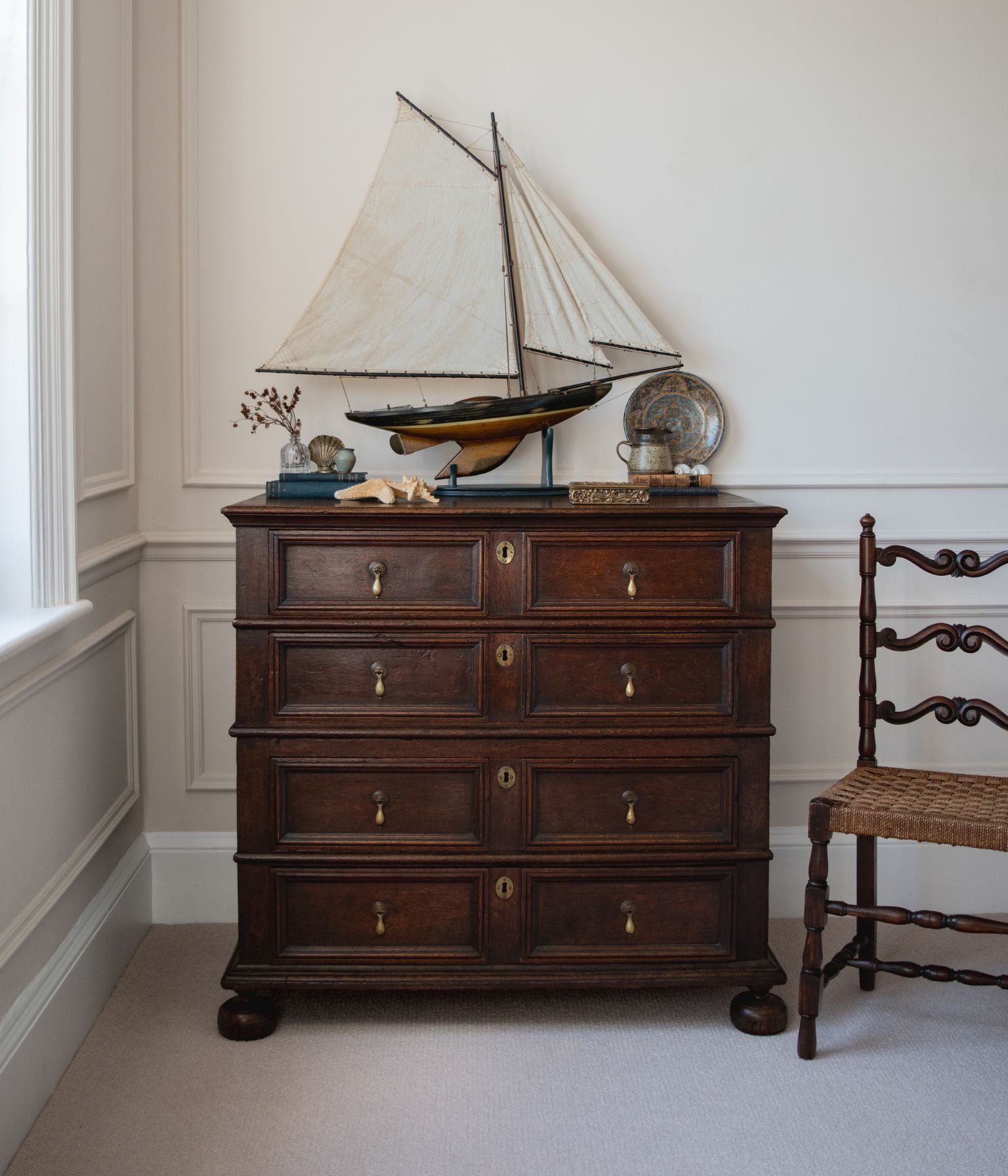 Charles II Oak Chest of Drawers