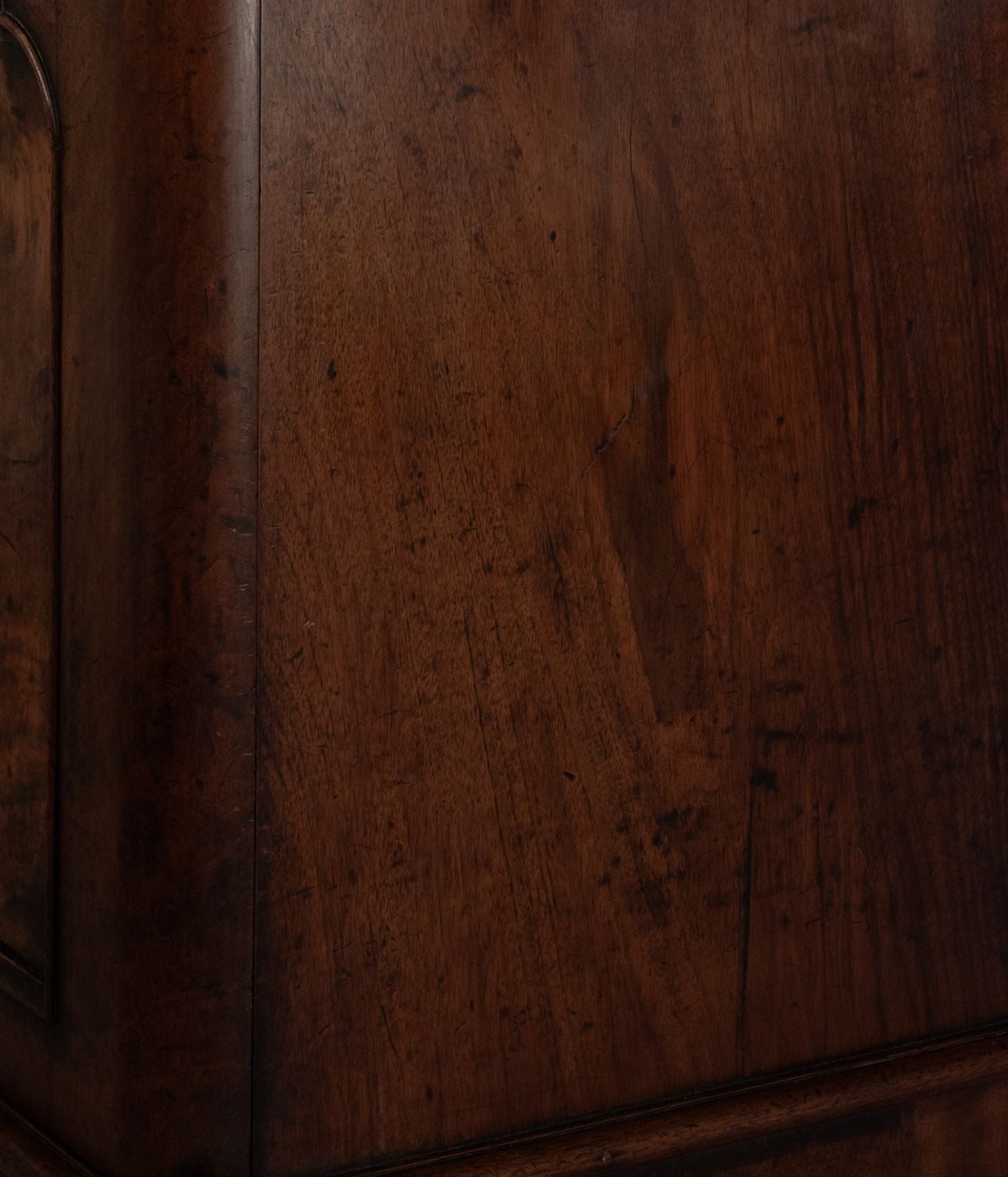 Victorian Mahogany Side Cabinet with Arched Panel Doors