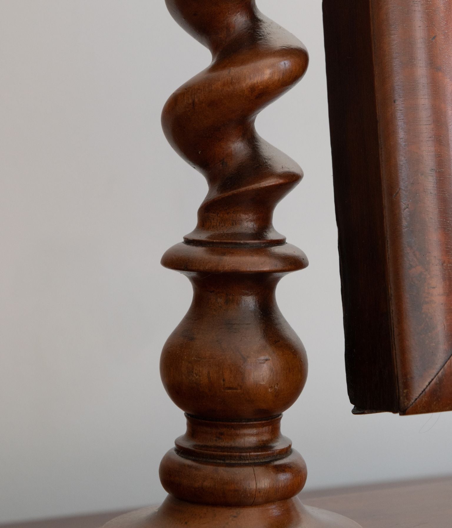 Victorian Mahogany Barley Twist Dressing Mirror