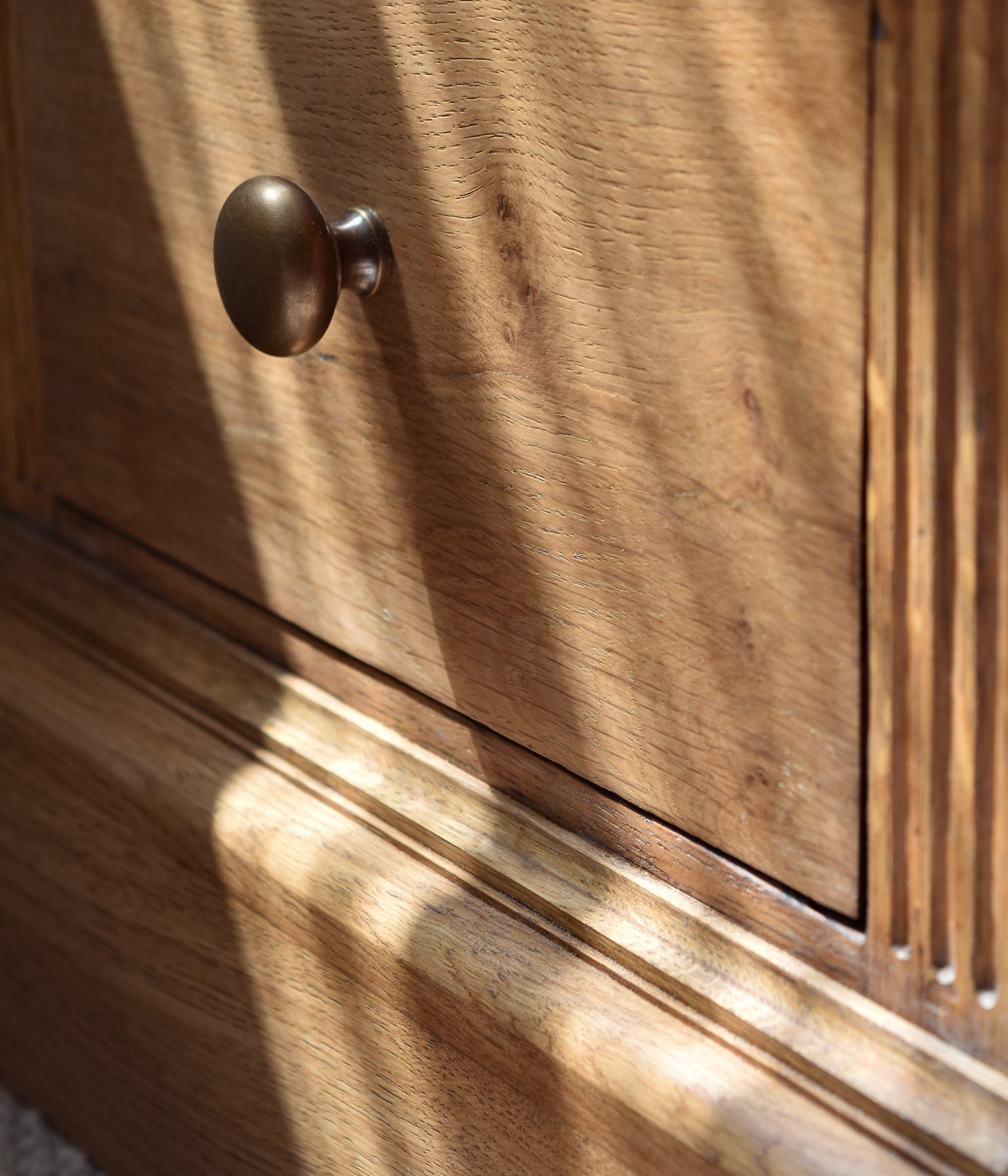 Antique Solid Oak Pedestal Desk In Blend #11