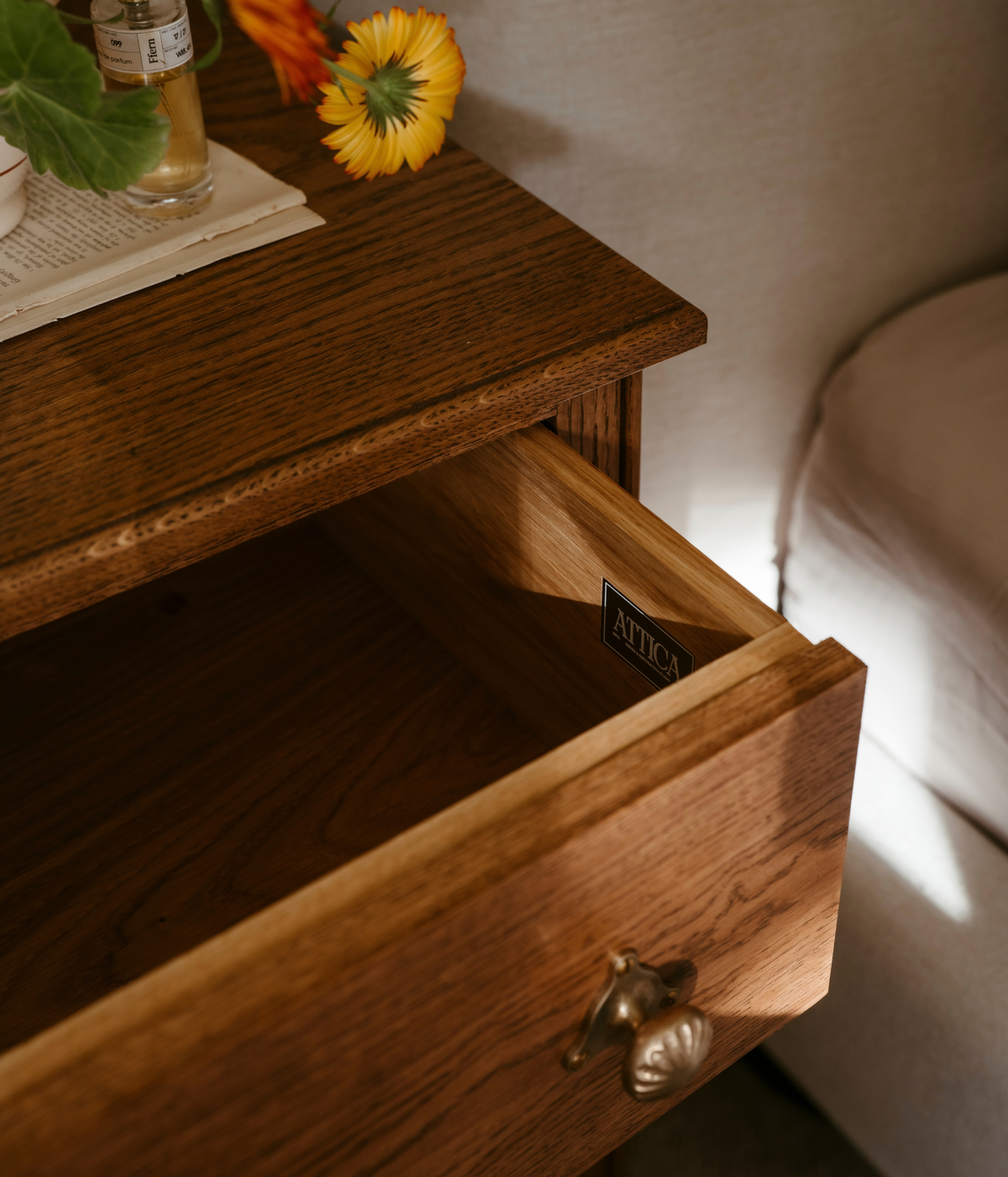 Santiago Scalloped Bedside Table — Joey Kendal Brown × Armac Martin Edition