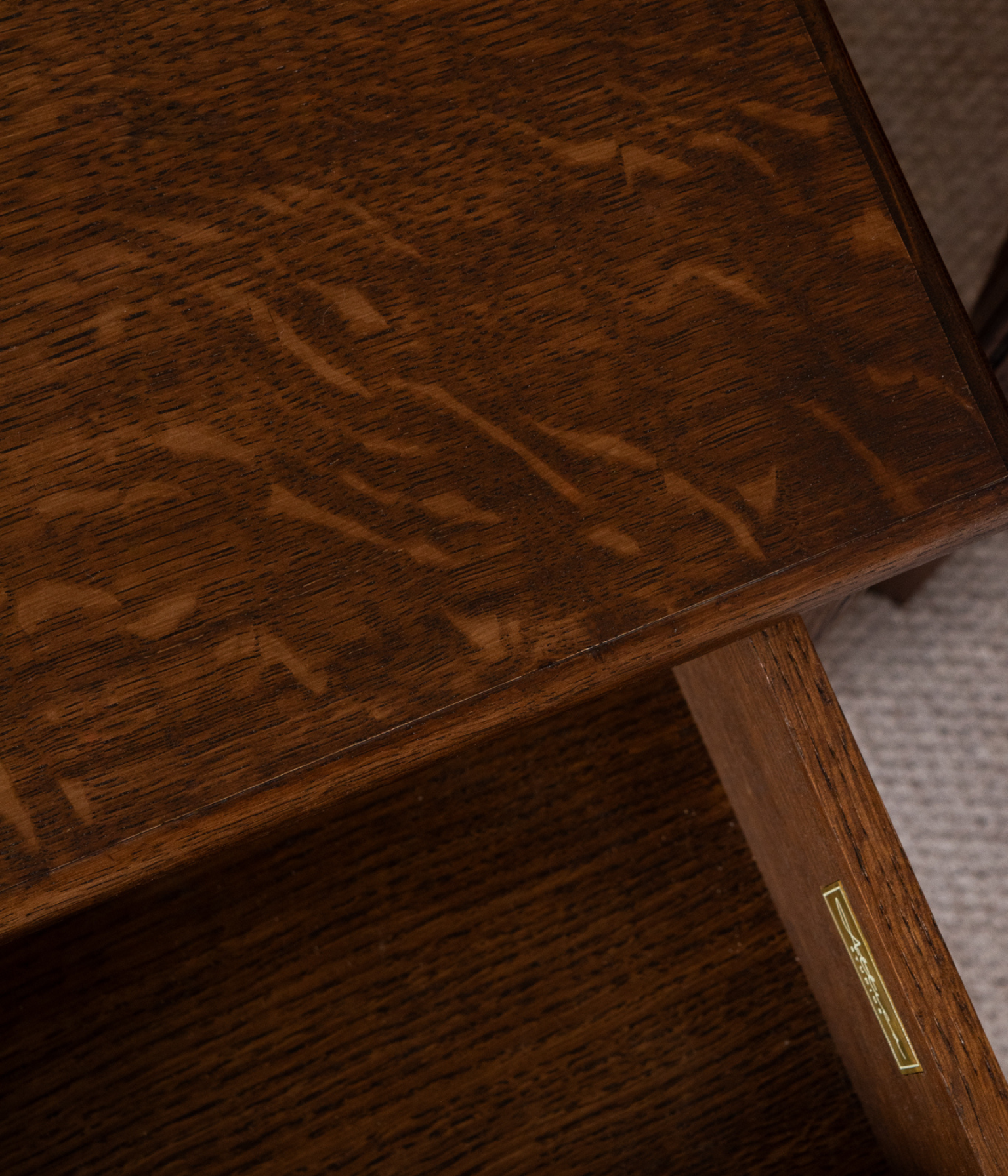 Pair of Santiago Scalloped Bedsides - Bespoke Size | French Oak - Blend #41