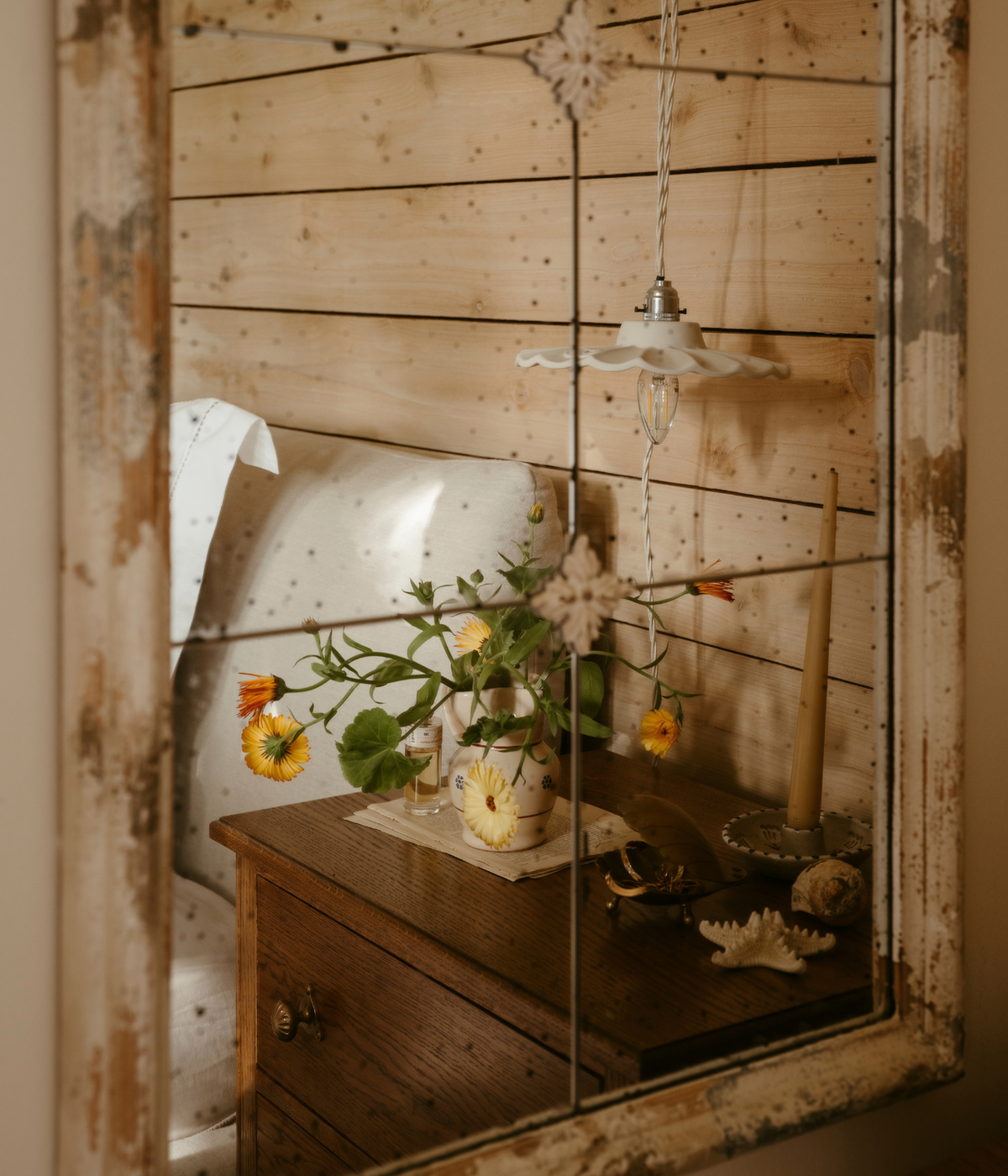 Santiago Scalloped Bedside Table — Joey Kendal Brown × Armac Martin Edition