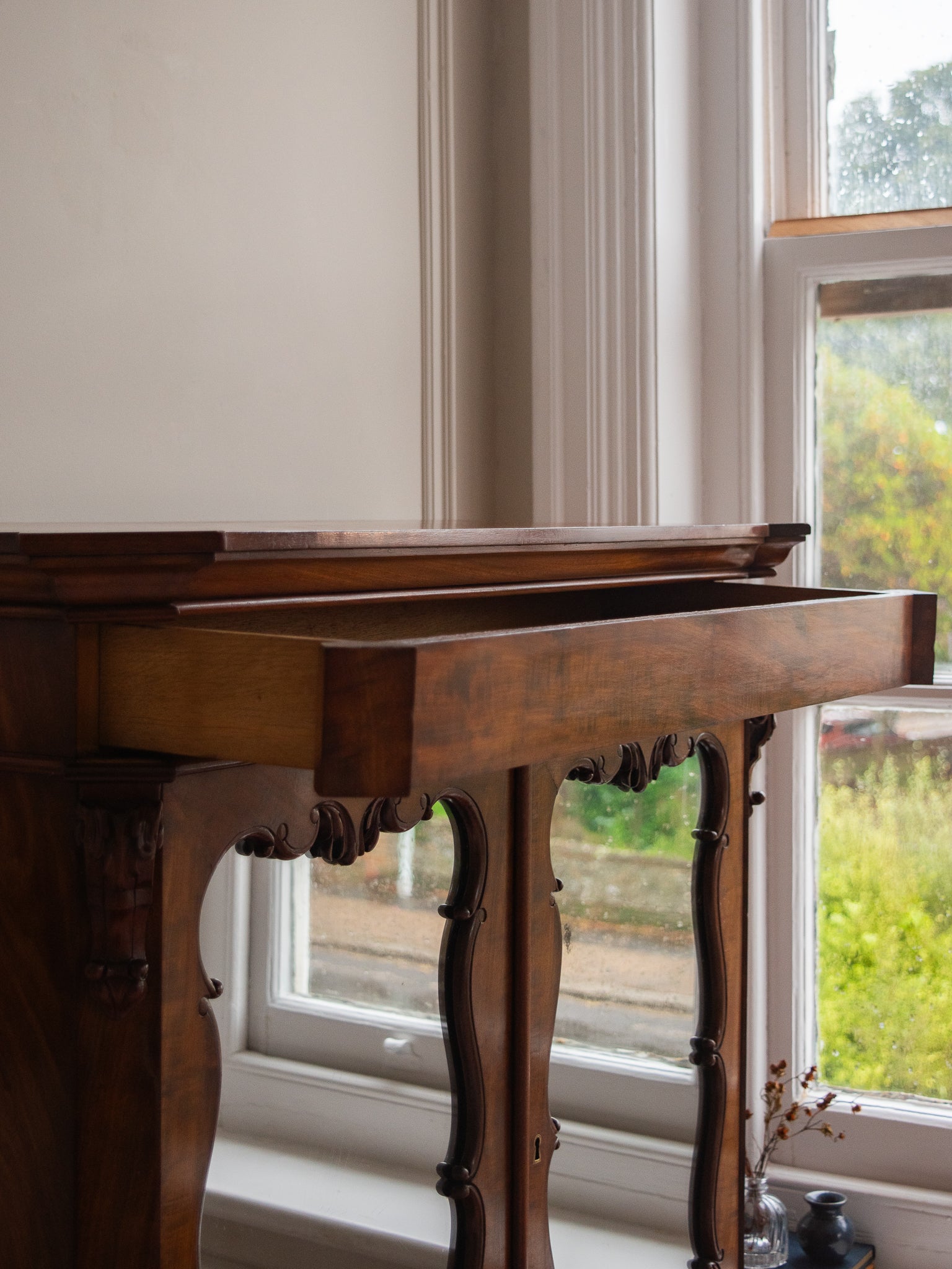 Late-19th Century Dutch Mahogany Secretaire Cabinet