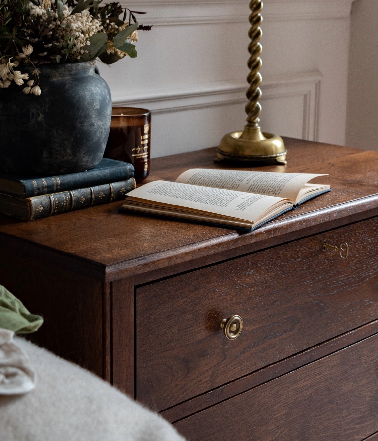 Santiago Scalloped Bedside Table - My Tiny Estate Edition