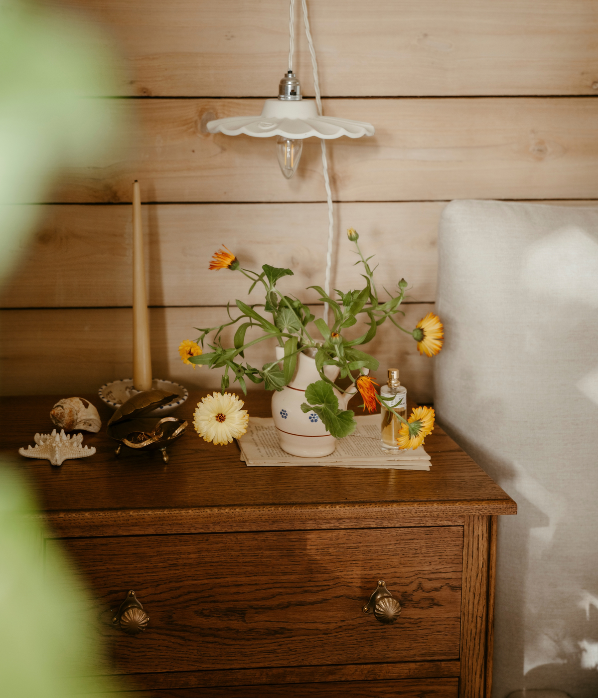 Santiago Scalloped Bedside Table — Joey Kendal Brown × Armac Martin Edition