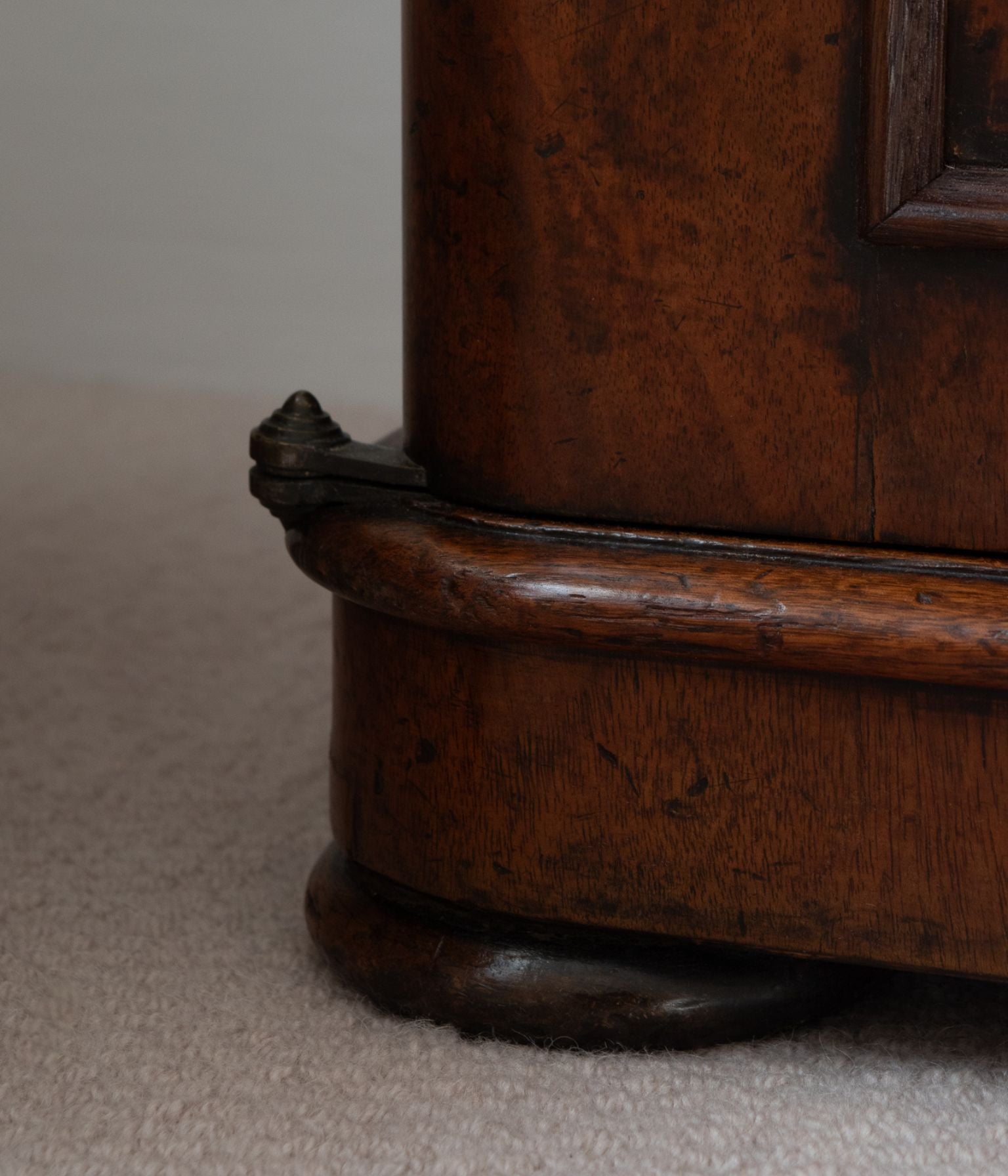 Victorian Mahogany Side Cabinet with Arched Panel Doors