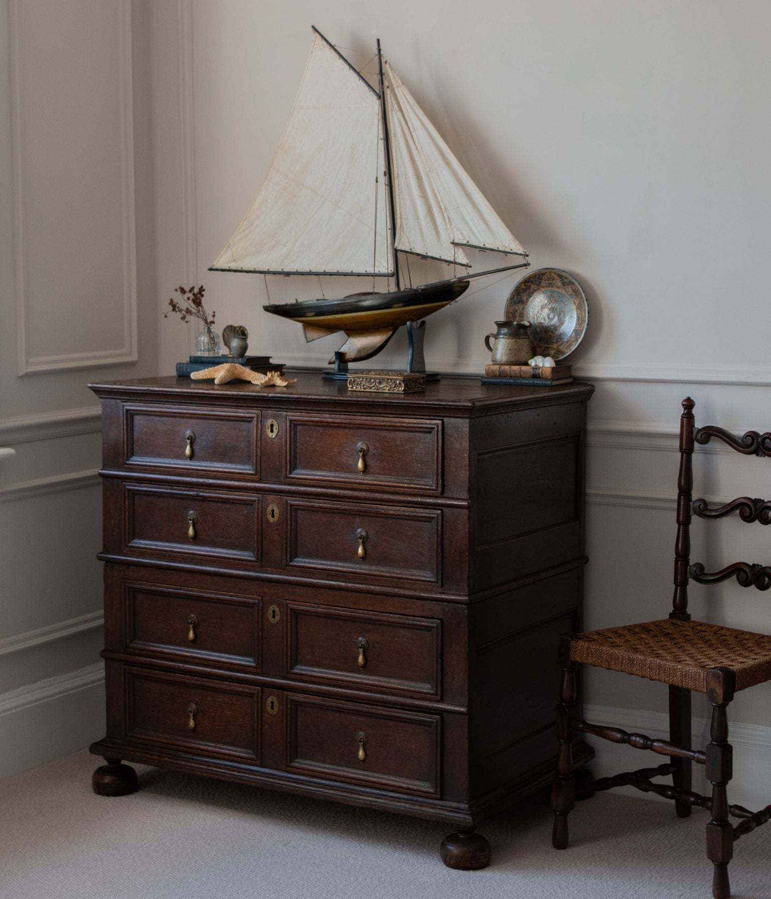 Charles II Oak Chest of Drawers