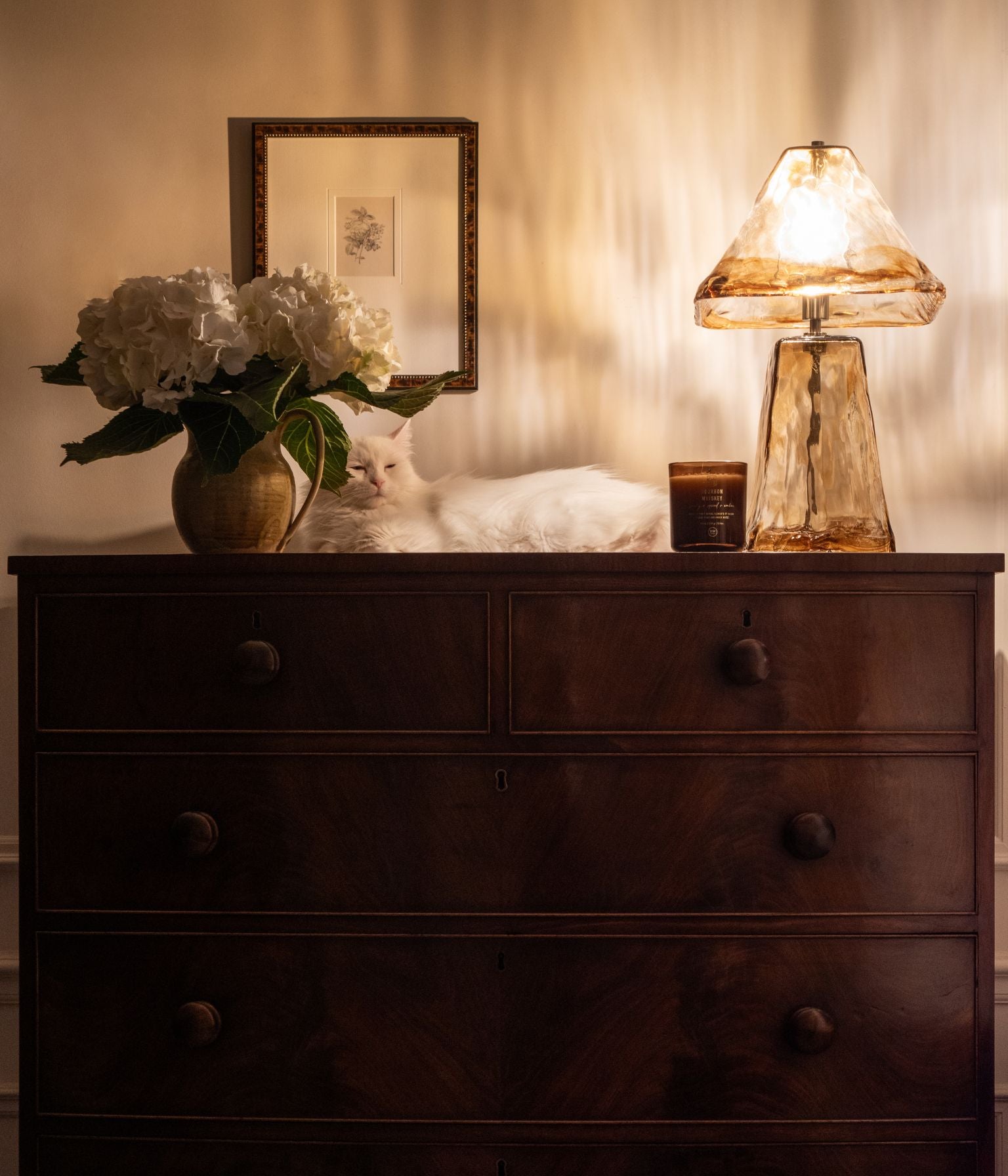 Victorian Flame Mahogany Bowfront Chest of Drawers