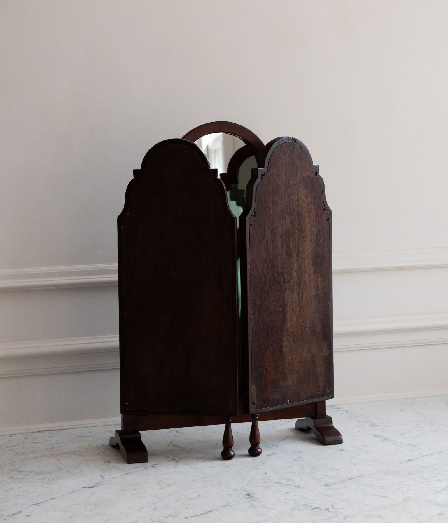 Vintage Mahogany Triptych Dressing Mirror