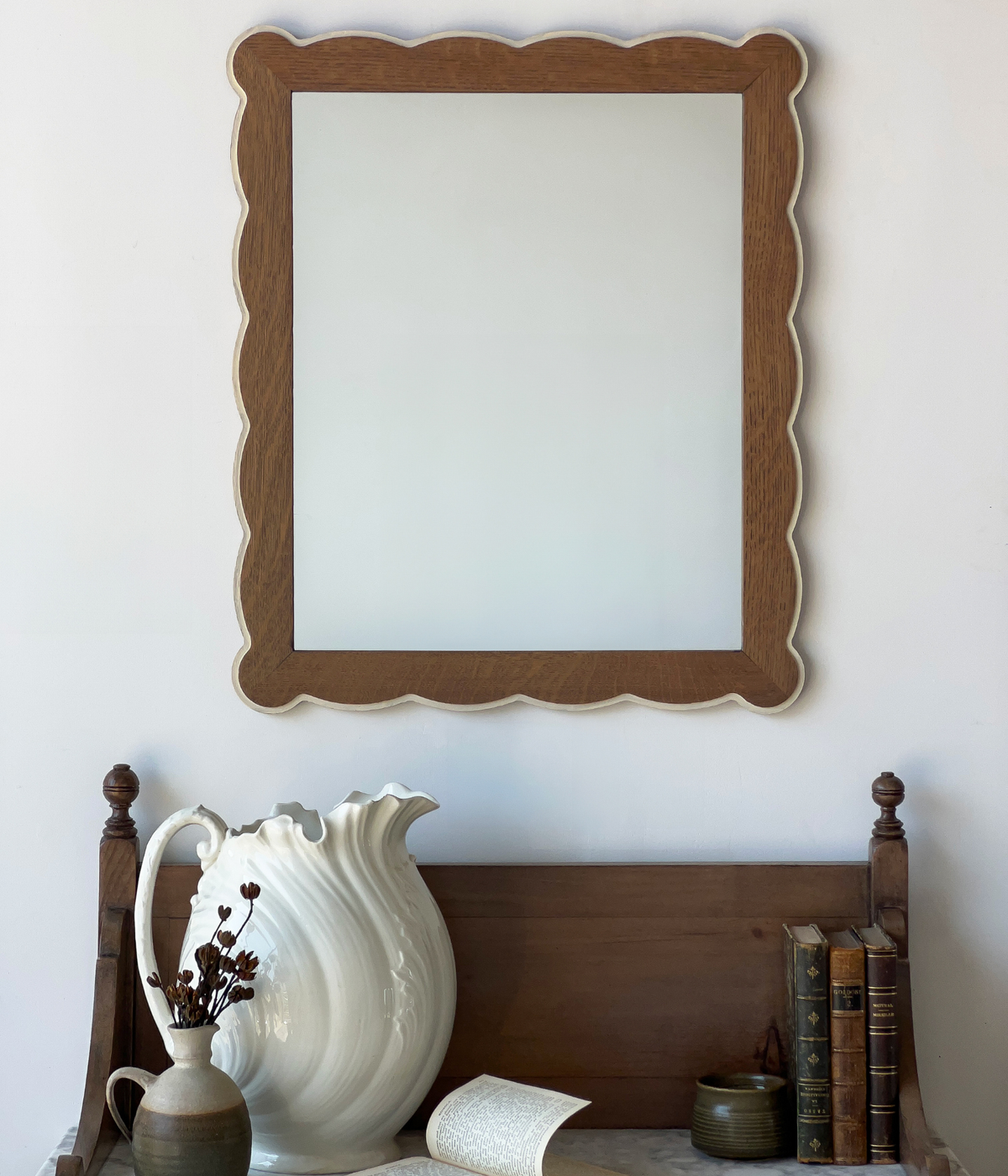 Santiago Scalloped Mirror — Small Size