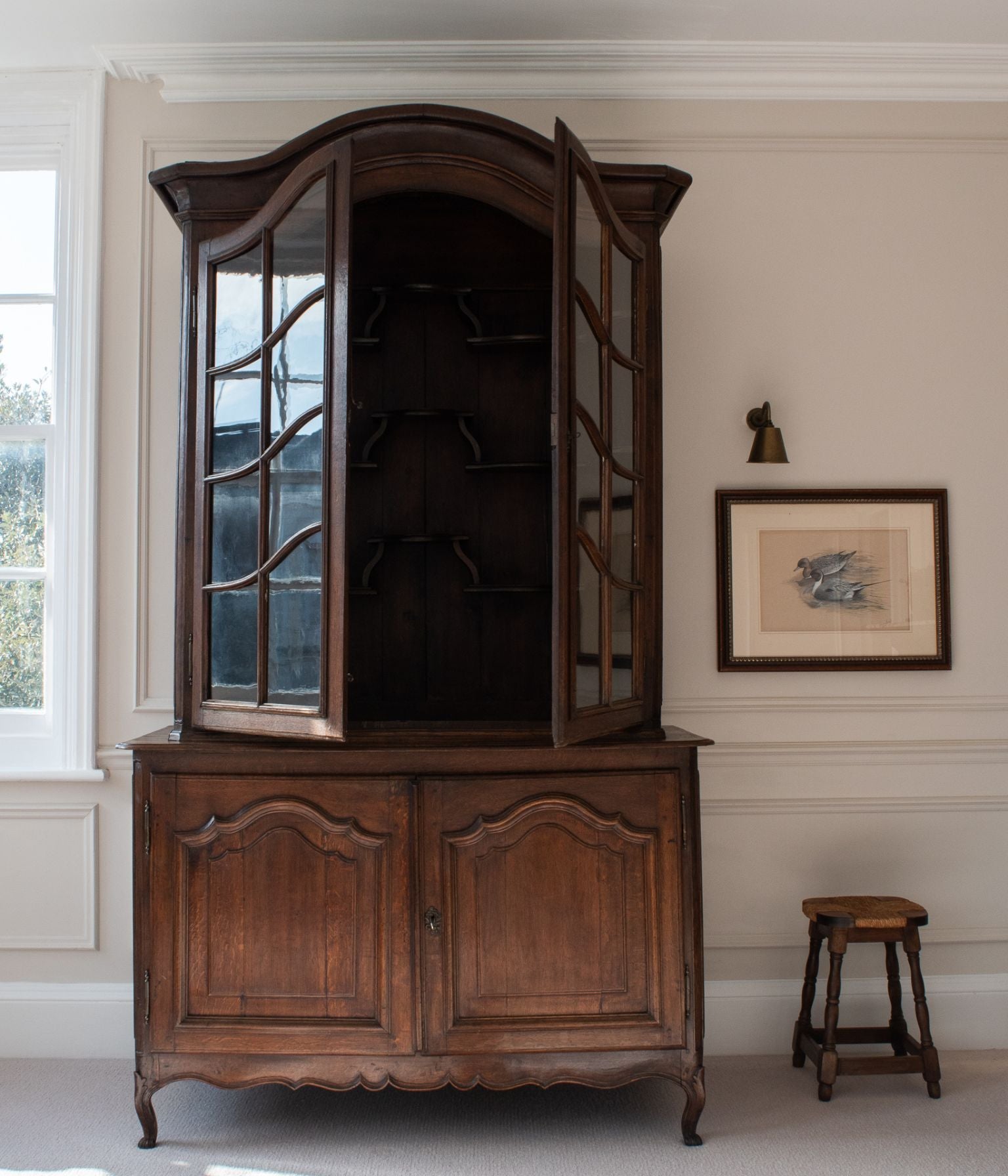 French Oak Buffet à Deux Corps, Louis XV Period