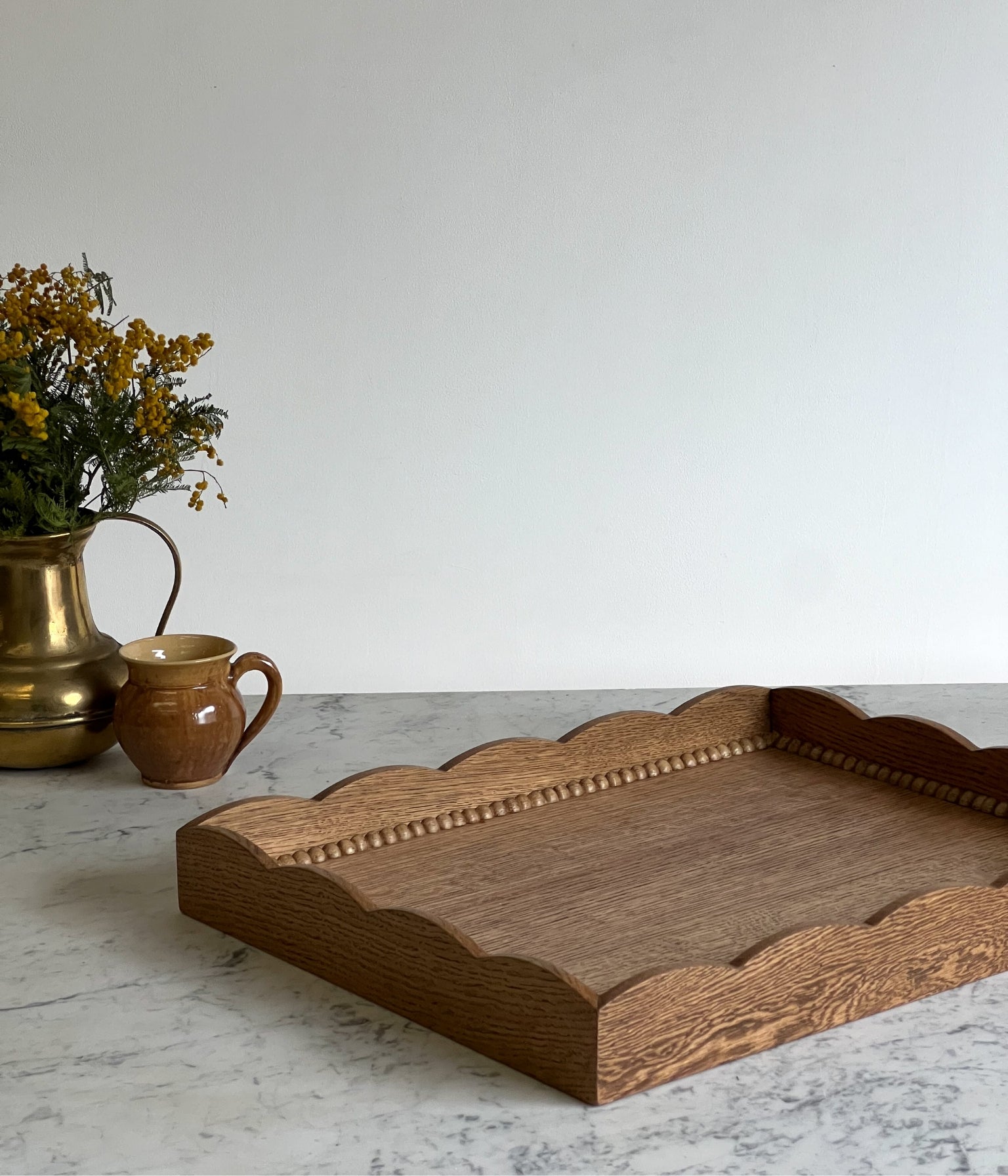 Santiago Scalloped Serving Tray