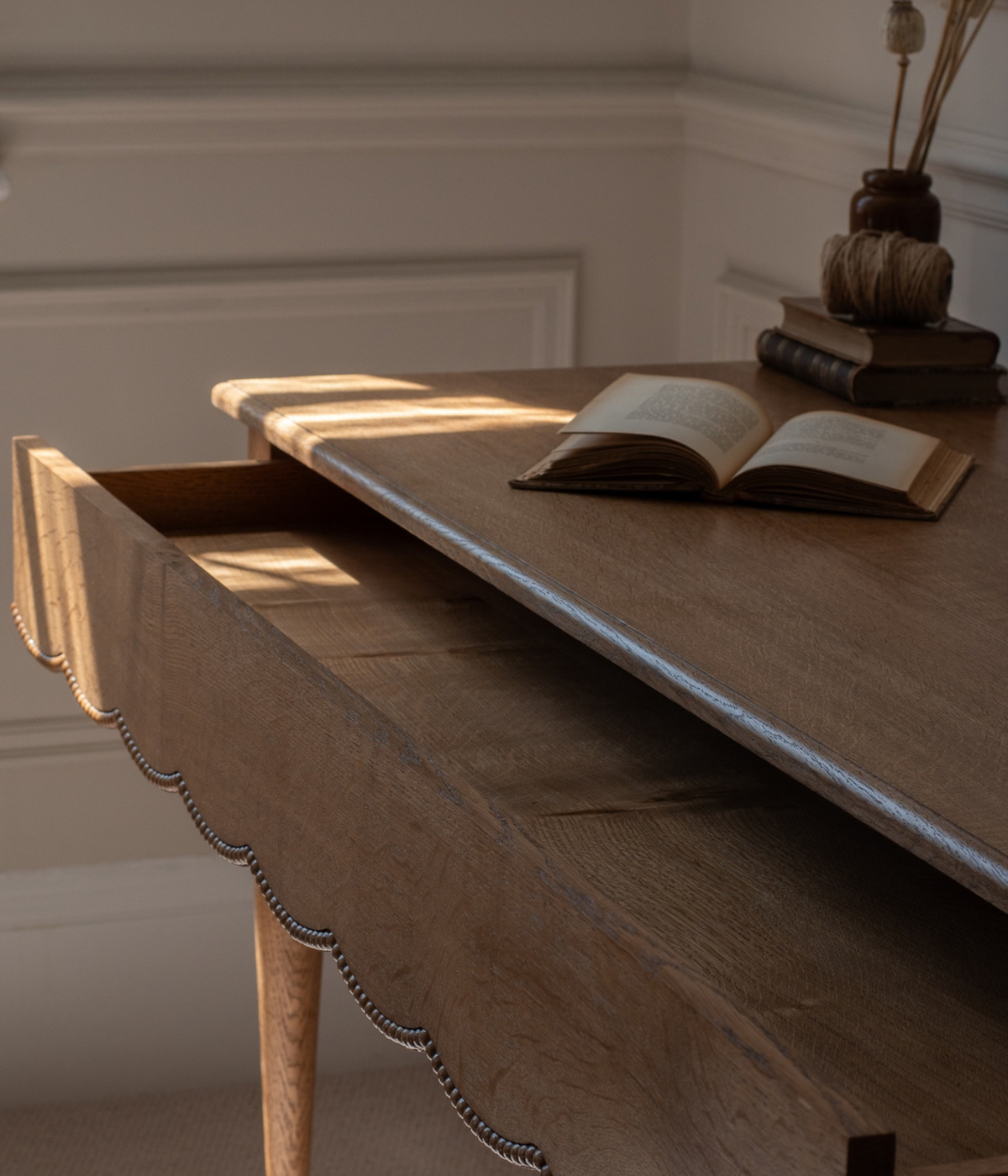 Santiago Scalloped Writing Desk