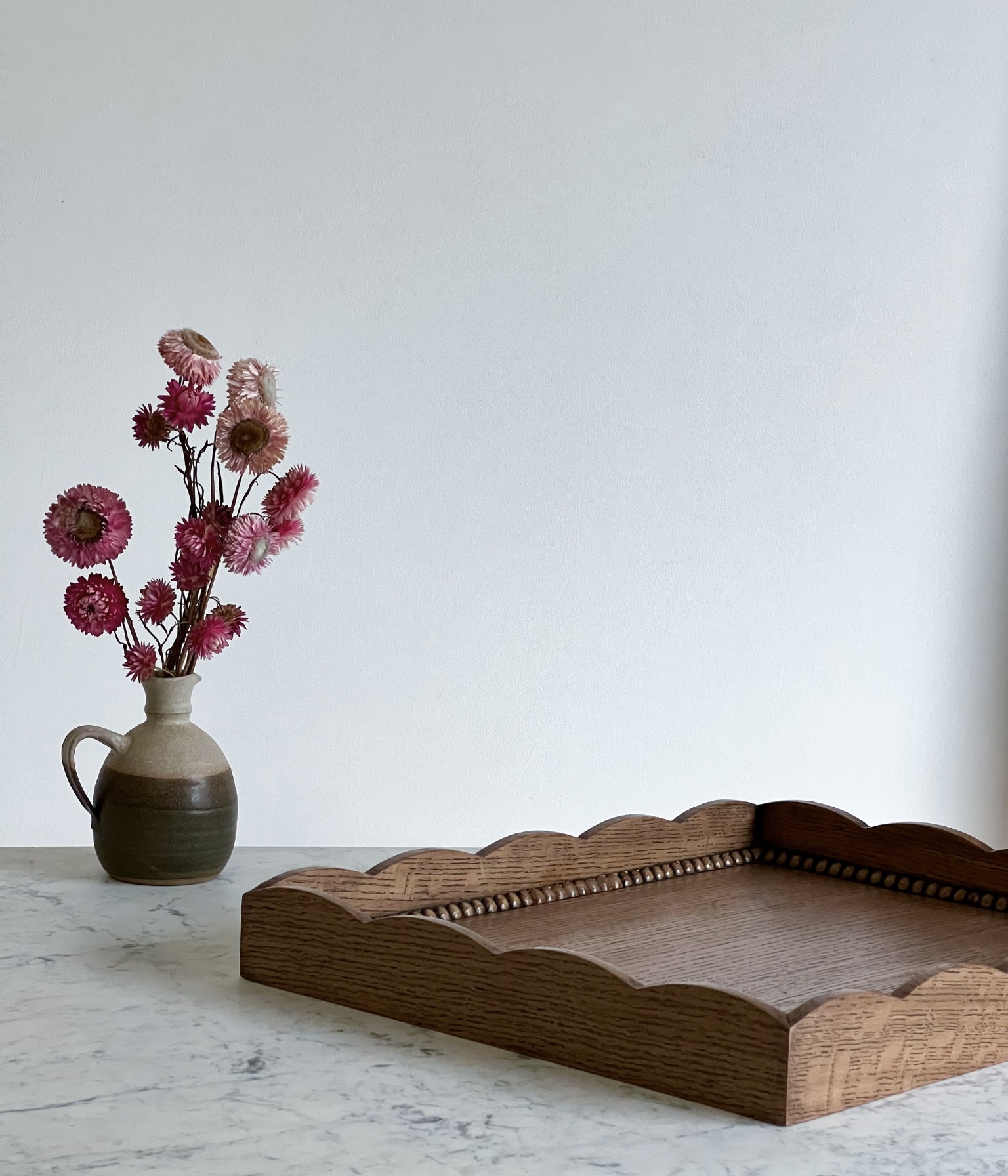 Santiago Scalloped Serving Tray