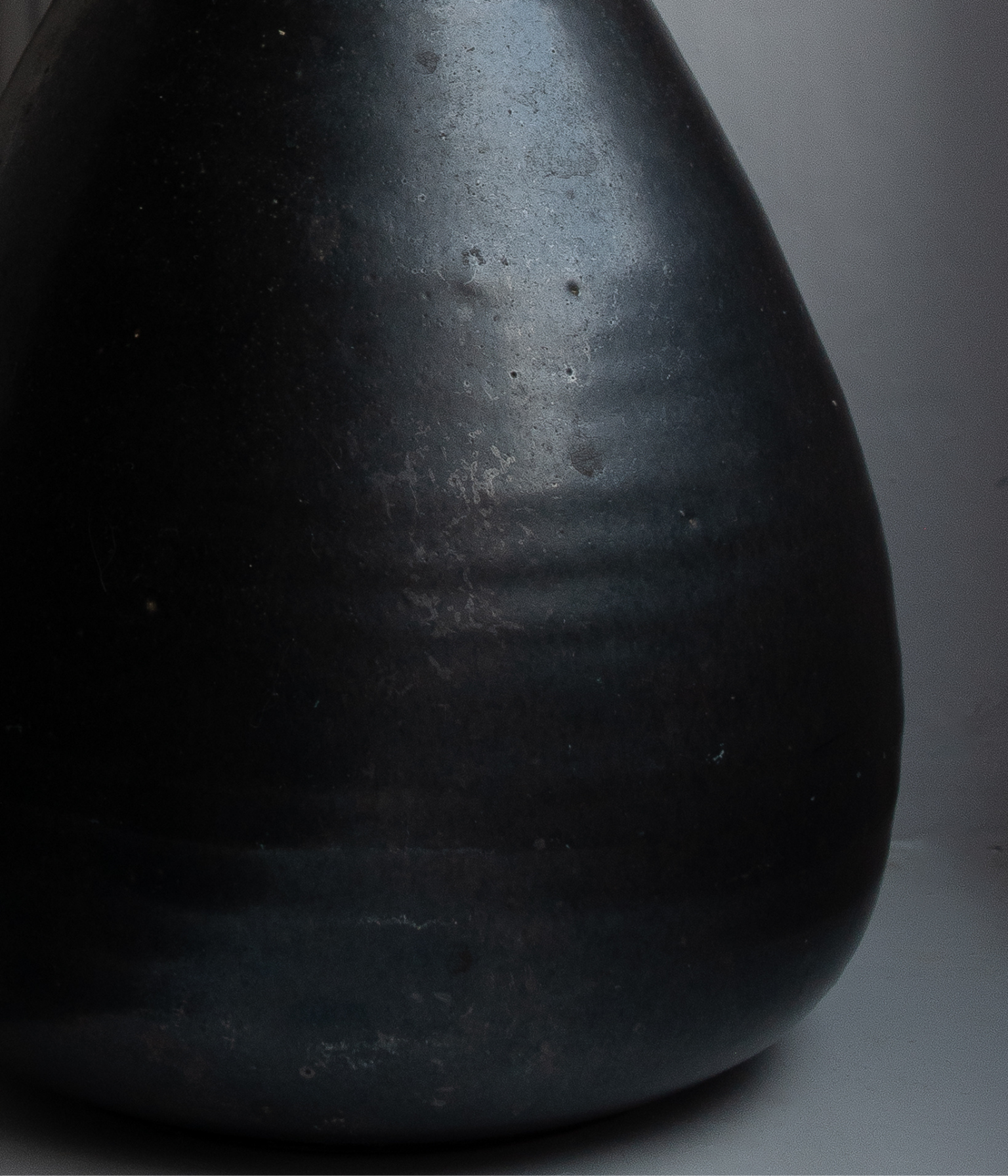 Antique Hand Thrown Blackware Vessel