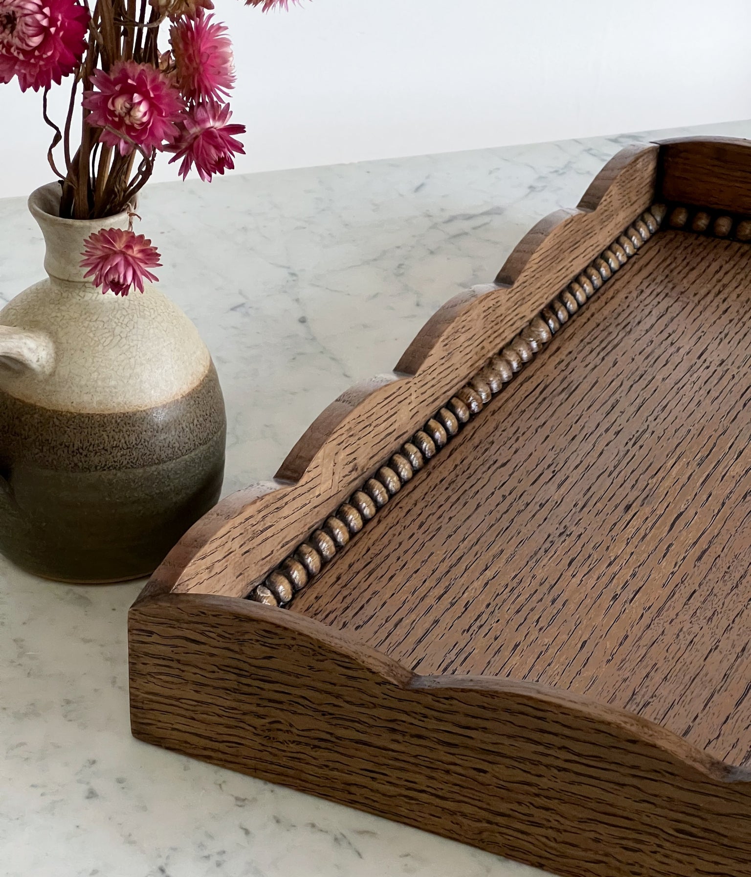 Santiago Scalloped Serving Tray