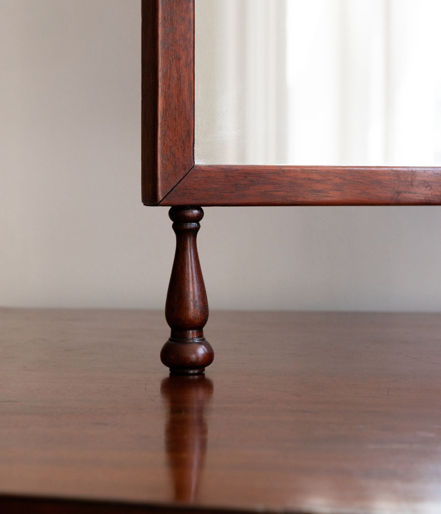 Vintage Mahogany Triptych Dressing Mirror