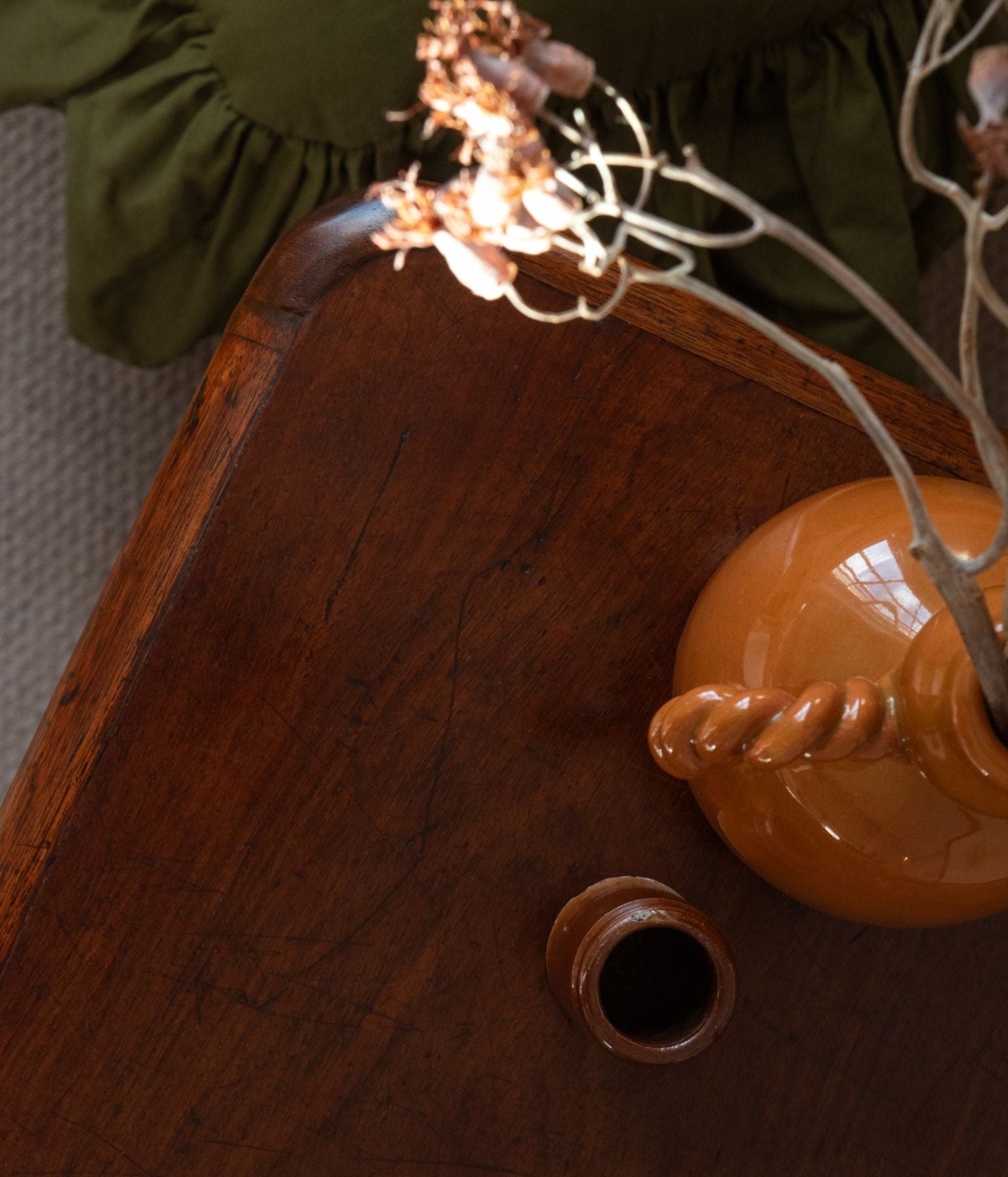 Victorian Mahogany Side Cabinet with Arched Panel Doors