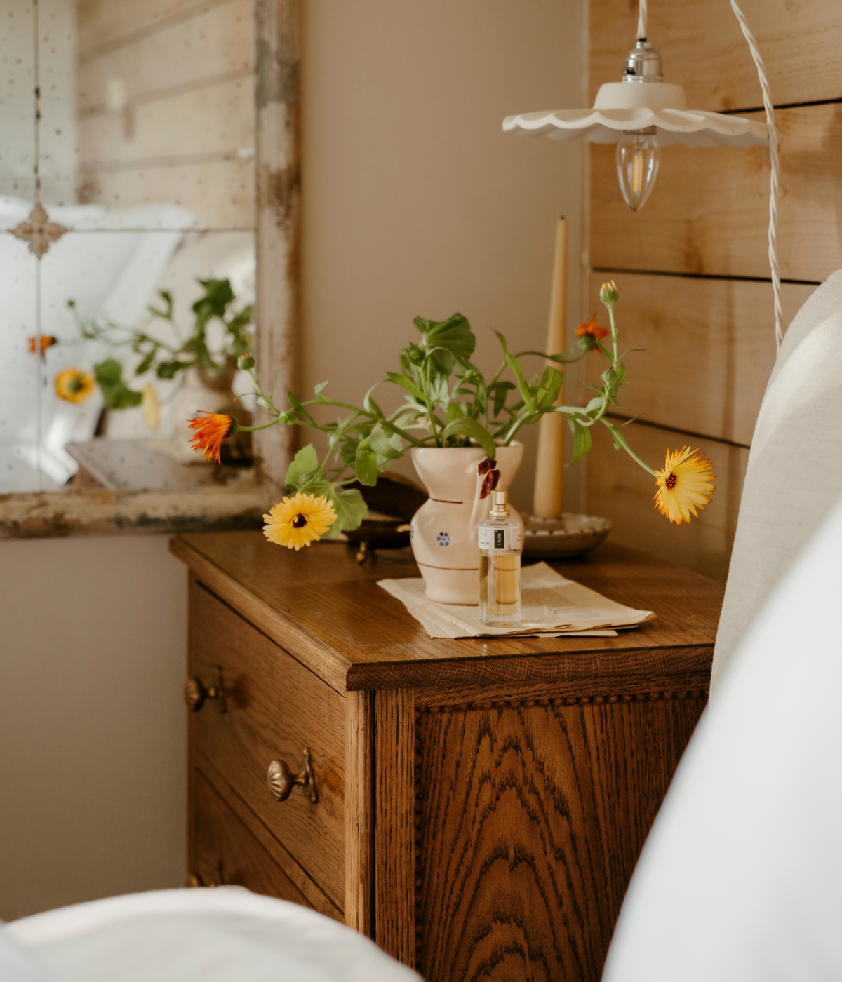 Santiago Scalloped Bedside Table — Joey Kendal Brown × Armac Martin Edition