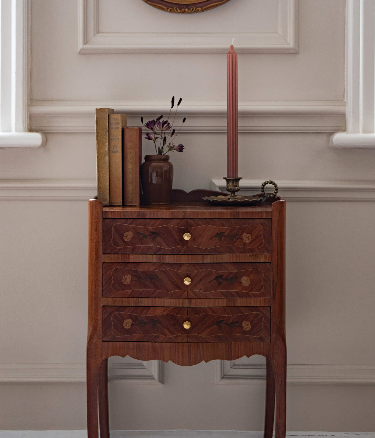 Pair Of Early 20th Century Louis XV Marquetry Bedside Tables