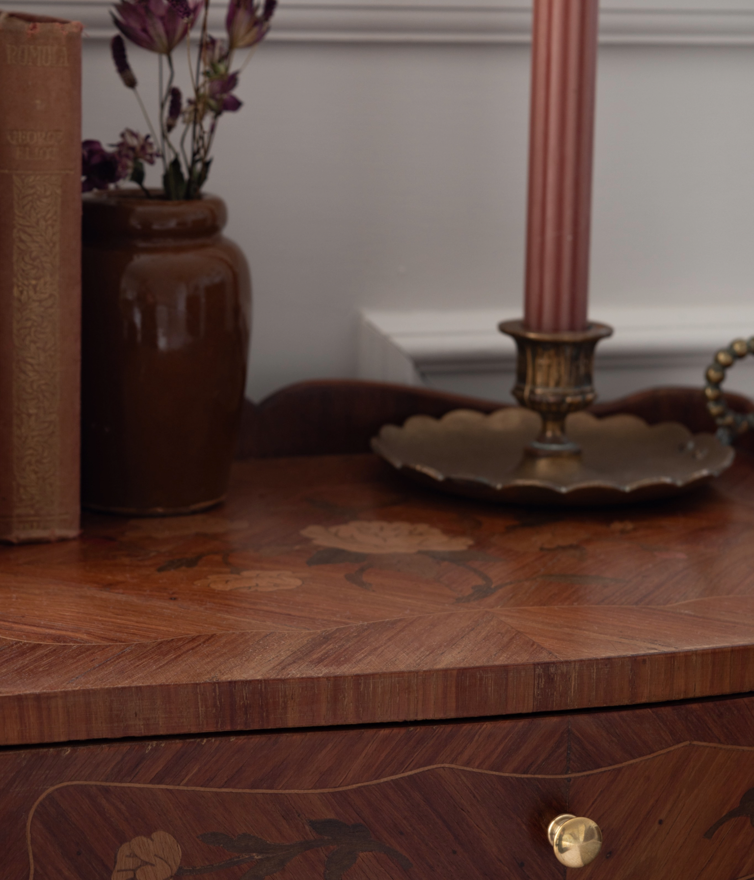 Pair Of Early 20th Century Louis XV Marquetry Bedside Tables