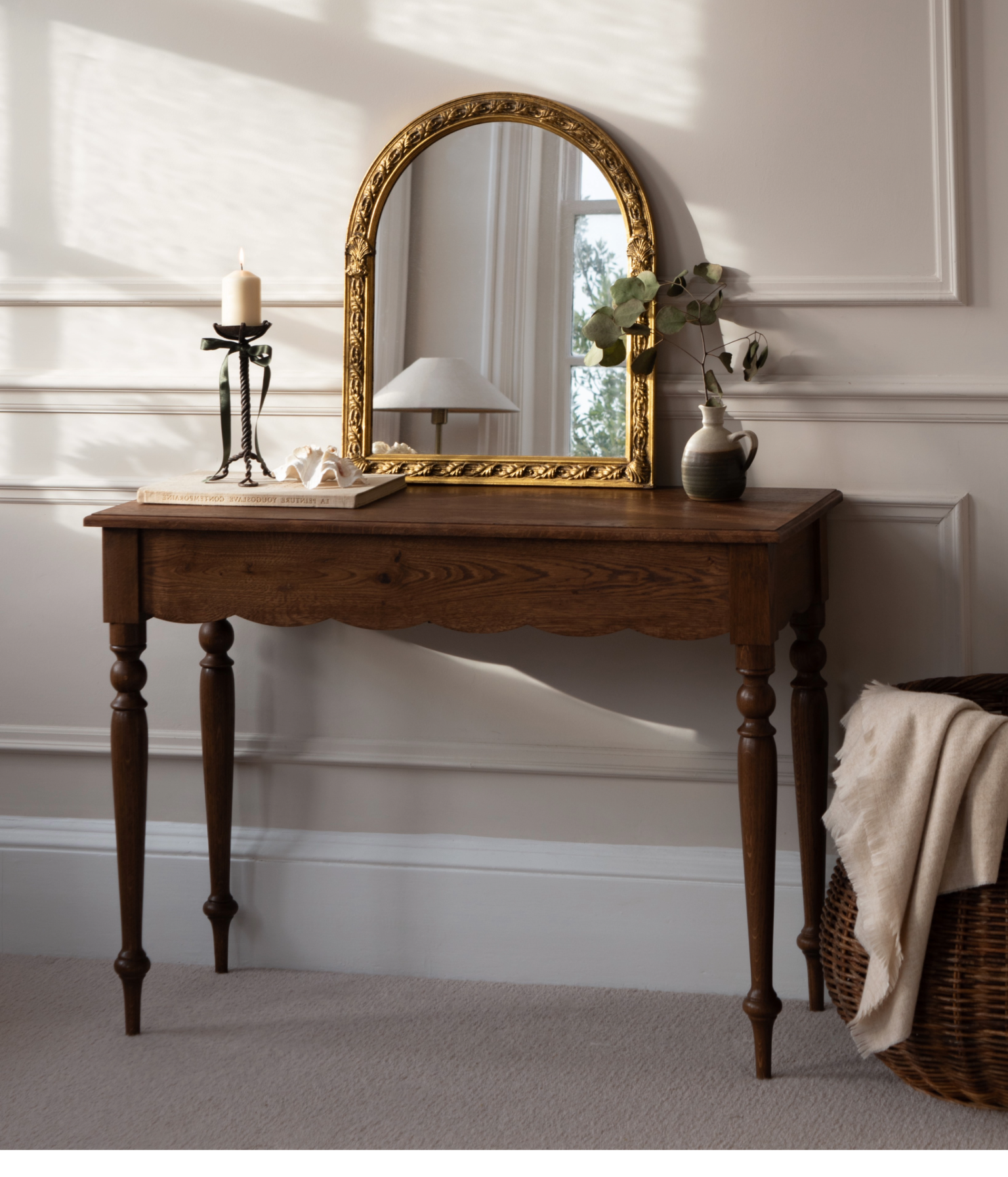 Santiago Scalloped Console Table